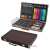 81-piece drawing and painting set for beginners, open wooden case with dimensions