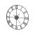 Large Metal Wall Clock with Roman Numerals 42939028