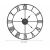 Large Metal Wall Clock with Roman Numerals 42939028
