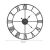 Large Metal Wall Clock with Roman Numerals 42939028