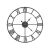 Large Metal Wall Clock with Roman Numerals 42939028