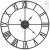 Large Metal Wall Clock with Roman Numerals 42939028