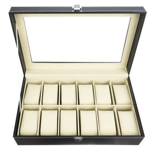 12-Compartment Watch Box