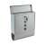 Silver mailbox with open lid, outdoor mailbox, letterbox