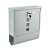 Silver mailbox with keyhole and nameplate, outdoor mailbox, letterbox