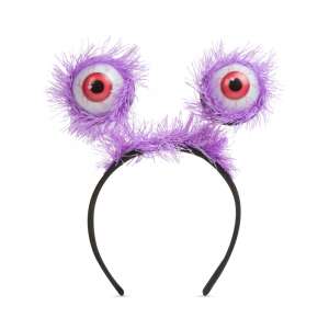Purple Halloween headband with googly eyes - Hair Clip, Headband