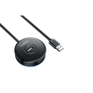 EARLDOM ET-HUB13 HUB USB 4X CU CONECTOR USB NEGRU 147169949 - Hub-uri USB
