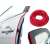 Red car door edge guard, 5 meters, protects against scratches and paint damage