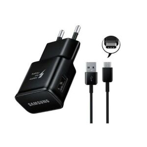 Samsung EP-TA20EBE továrenská sieťová čierna rýchlonabíjačka 2A 15W EP-DG950CBE s dátovým káblom USB - Type-C 1m 147171112 - Nabíjačky telefónov