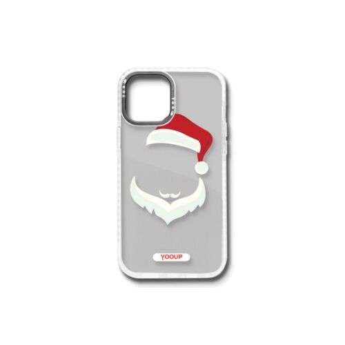POUZDRO YOOUP IPHONE 12 MINI 5.4 VZOR SANTA (VIANOČNÉ) BIELY 147171205