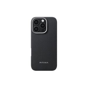 PITAKA MAGEZ CASE 6 IPHONE 16 PRO MAX 6.9 MAGSAFE KOMPATIBLE HÜLLE TWILL SCHWARZ-GRAU 147171216 - Handyhüllen