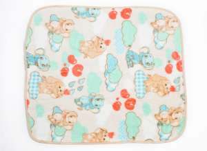 Soft bébi Takaró 100x110cm - Elefánt #kék-zöld baba takaró elefánt mintával - Babatakaró
