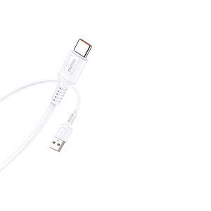 KAKUSIGA KSC-805 TIANSHENG USB TYP-C KÁBEL 3A 1 METER BIELY 147171811 - USB káble