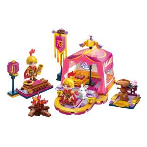 Zestaw konstrukcyjny QMAN® 33012 Mulan Kolorowy Obóz Szkoleniowy, 248 elementów, z Mulan i jej obozem treningowym - QMAN Qman