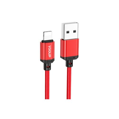 YOOUP L07 LIGHTNING KABEL 2,4A 1 METER ROT 147172392