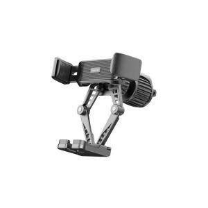 EARLDOM ET-EH217 GRAVITY SZELLŐZŐRÁCSRA RÖGZÍTHETŐ AUTÓS TELEFONTARTÓ FEKETE 147172612 - Earldom