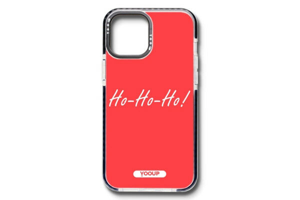 CAZĂ YOOUP IPHONE 12 PRO MAX 6.7 MODEL HOHOHO (CRĂCIUN) NEGRU