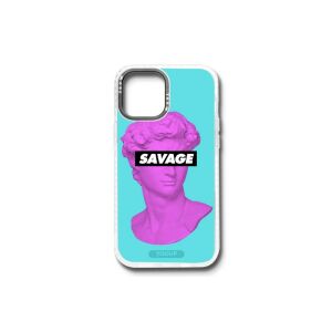 POUZDRO YOOUP IPHONE 12 MINI 5.4 VZOR SAVAGE BIELY 147173079 - Puzdrá na telefóny