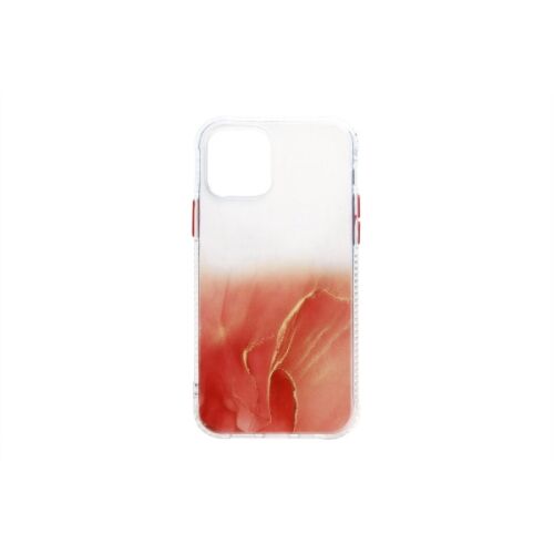 ÜBERGANGSMUSTER MIT MARMORMUSTER TPU EDGE PC-HÜLLE IPHONE 12 MINI 5.4 ROT 147173284