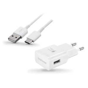 Samsung EP-TA20EWE încărcător rapid alb de la rețea din fabrică 2A 15W EP-DN930CWEDC cu cablu de date USB - tip C 1m 147173310 - Încărcător de telefoane
