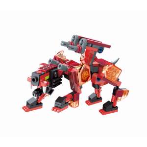 Zestaw klocków QMAN® 41221 Beam Sabertooth Tiger Alloy Version, czerwony, złożony - QMAN Qman