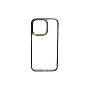 HUSĂ PJ IPHONE 14 PRO MAX 6.7 2.5MM TPU TRANSPARENT-NEGRĂ