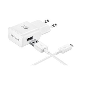Továrenská sieťová nabíjačka Samsung biela 2A (ETAU90EWE) 10W USB - MicroUSB s dátovým káblom 1m ECB-DU4AWE 147174195 - Nabíjačky telefónov