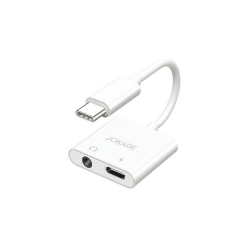 JOKADE JC008 BINGGUO 4 IN 1 USB TYP-C - 3,5 MM Klinkenadapter / -konverter WEISS 147174227