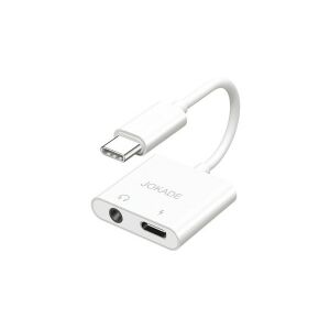 JOKADE JC008 BINGGUO 4 ÎN 1 USB TYPE-C - ADAPTATOR / CONVERTOR JACK 3,5 MM ALB 147174227 - Cabluri și adaptoare USB