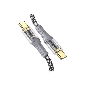 KAKUSIGA KSC-809 YINCAI CABLU USB TIP-C / TYPE-C 60W 1 METR NEGRU 147174390 - Cabluri de date