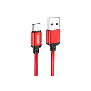 YOOUP L07 CABLU USB TYPE-C 3A 1 METR ROSU 147174813 - Cabluri de date