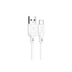JOKADE JA006 SENDI USB TYP-C KÁBEL 3A 1 METER BIELY 147174883 - Káble