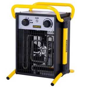STANLEY SXJH203000E fűtőtest, 3000 W, 2 fokozat, fém ház, termosztát, IPX4 védelem, túlmelegedés elleni védelem