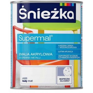 Supermal akril zománc fa és fém felületekre A500 matt fehér 0,8l 147177223 - Felületkezelő szer
