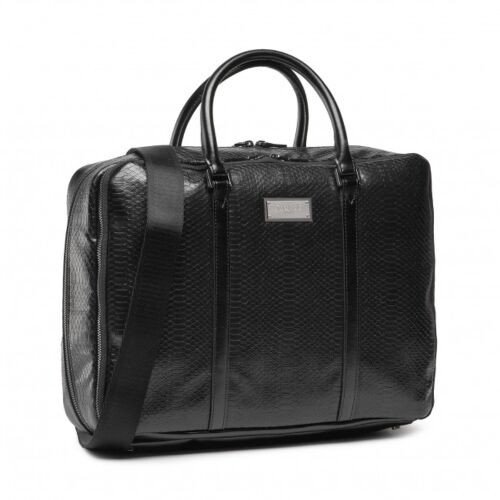 Guess, Guess, Leather, Leather Briefcase, Laptop Compartiment, Black, 40 x 30 x 9 cm, For Men 147178589