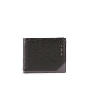 Piquadro, Tallin, Leather Wallet, 42023100, Black, For Men