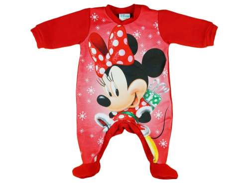 Disney hosszú ujjú Rugdalózó - Minnie Mouse #piros 30487084