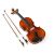 Klasszikus fa hegedű 1/2 és egy további 1/8-os vonó, DEPOX®, tok tartozék 147180423