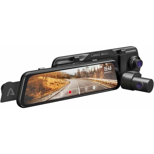 LAMAX S8 Dual GPS Full HD Autós Menetrögzítő Kamera - Fekete 147181523