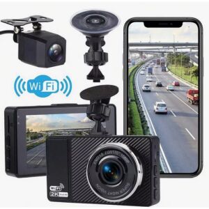 Cameră DVR auto 2K cu dublă cameră de bord, WiFi și vedere nocturnă, KOS-14034 147187647 - Camere auto