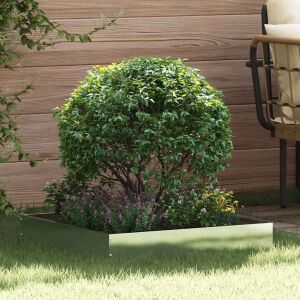 vidaXL Fűszegélyezés Ezüst 60 x 60 x 13 cm Rozsdamentes acél 147190972 - Ágyásszegély