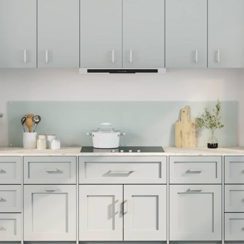 vidaXL Konyhai splashback 2 pcs Fehér 100 x 40 cm edzett üveg 147191878