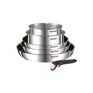 Újszerű! - Tefal L881S604 Ingenio Cook Eat Edénykészlet, 16/18 cm lábas + 22/24/28 cm serpenyő + Ingenio nyél, 6 részes 147200812 - Tefal
