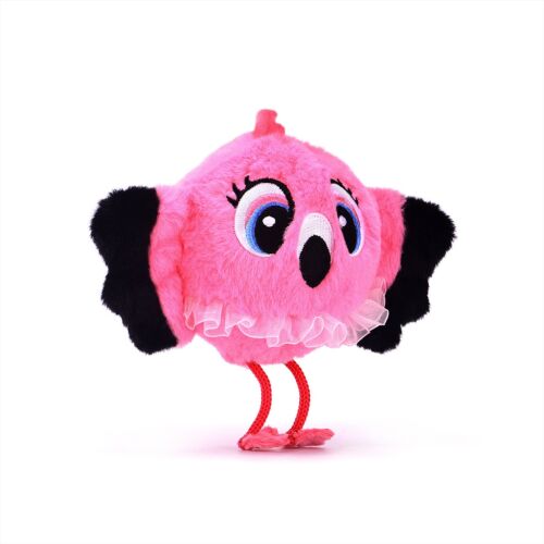 Bouncibles Mimi a rózsaszín flamingó pattogó plüss labda játék - Plüss