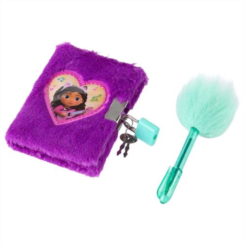 Canenco Gabby's Dollhouse plüss napló zárral és pompom tollal - Napló