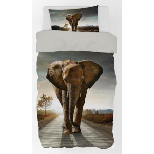 Elefántos Ágynemű - Úton - 140x200 cm ágynemű szett elefánt mintával - Ágynemű - ifjúsági és felnőtt