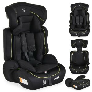 Moni Flex biztonsági autósülés 76-150cm - Fekete/zöld 147204285 - Gyerekülés & Tartozék