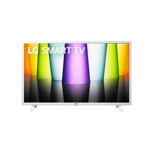 Widok z przodu telewizora LG 32LQ63806LC 32-calowy Full HD Smart TV w kolorze białym