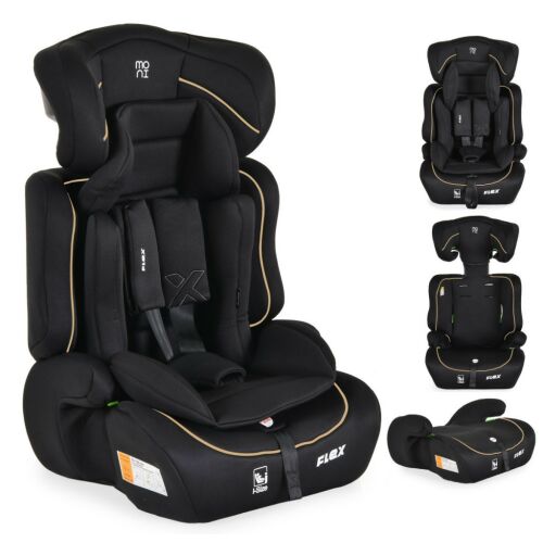 Moni Flex biztonsági autósülés 76-150cm - Fekete/bézs 147204314