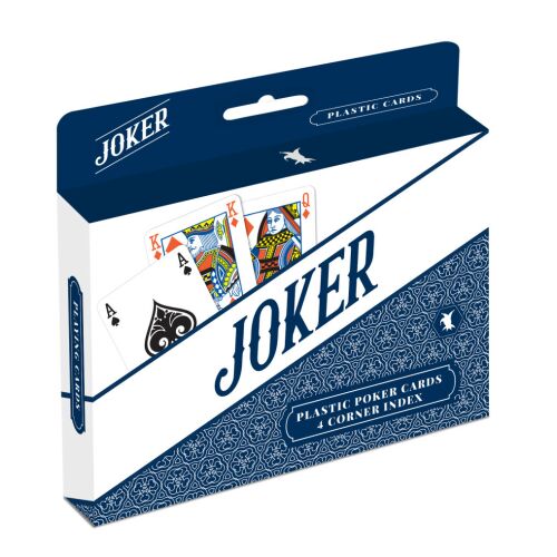 Joker dupla 100% plasztik póker kártya, 4 indexes 147204549